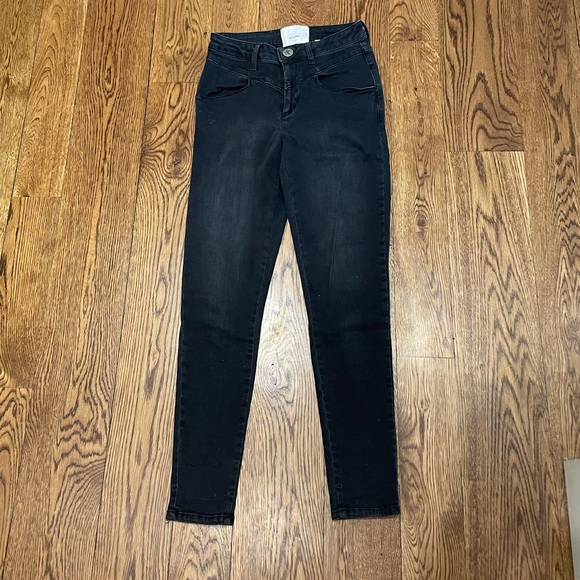 One Teaspoon Swan Preachers Black Skinny Jeans - Picture 8 of 9